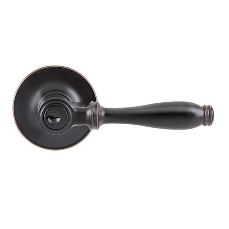 Delaney Hardware Callan Silona Edged Oil Rubbed Bronze Keyed Entry Door Handle ST5107